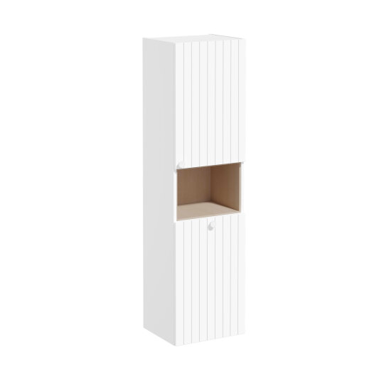 VitrA Root Groove Kısa Boy Dolabı, 40 cm, Mat Beyaz (Çamaşır Sepetli-Sağ),69100
