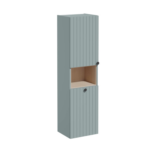 VitrA Root Groove Kısa Boy Dolabı, 40 cm, Mat Fiyord Yeşili (Çamaşır Sepetli-Sol),69096