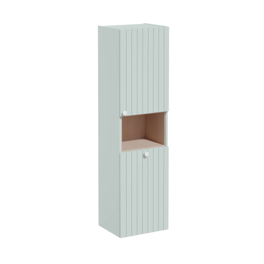 VitrA Root Groove Kısa Boy Dolabı, 40 cm, Mat Retro Yeşil (Çamaşır Sepetli-Sağ),69106