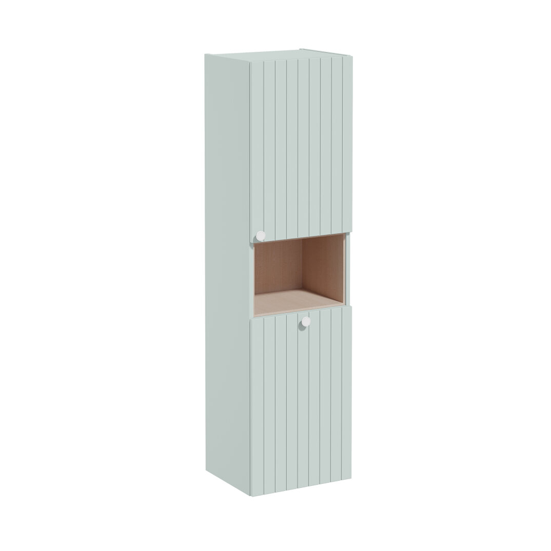 VitrA Root Groove Kısa Boy Dolabı, 40 cm, Mat Retro Yeşil (Çamaşır Sepetli-Sağ),69106 - 2