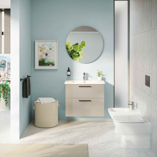 VitrA Root Round Bide Bataryası, Mat Siyah, Sifon Kumandalı,A4272436 - 3