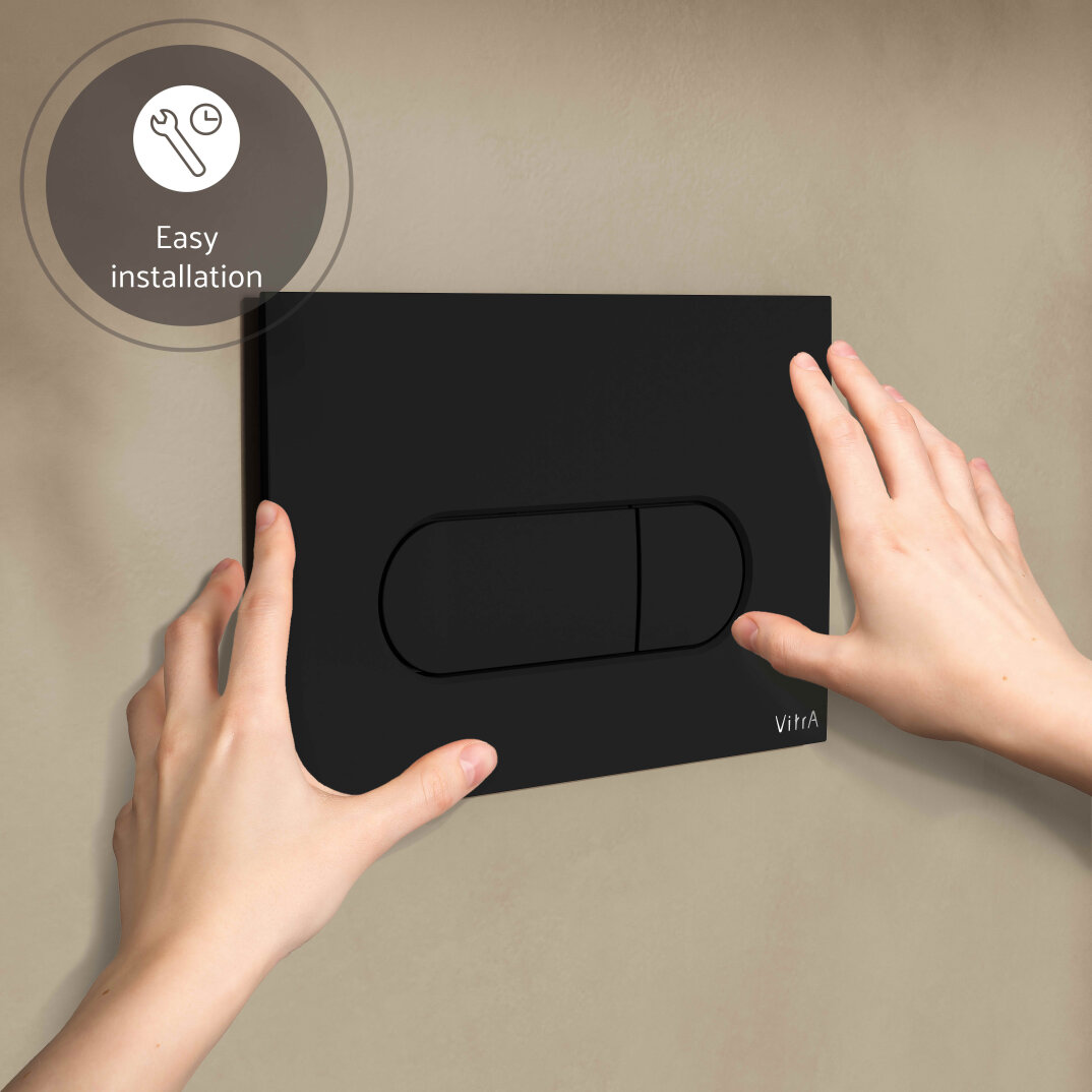 VitrA Root Round Kumanda Paneli, Mat Siyah,740-2211 - 5