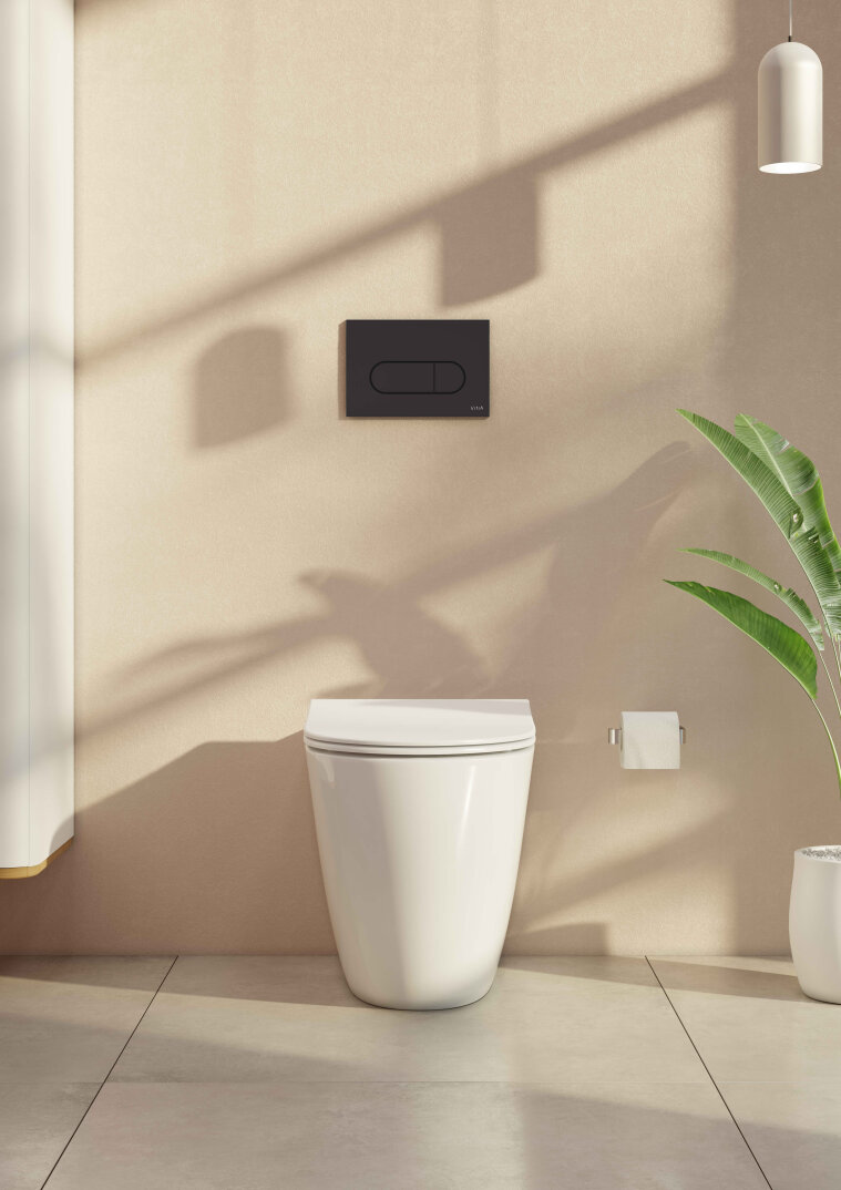 VitrA Root Round Kumanda Paneli, Mat Siyah,740-2211 - 6