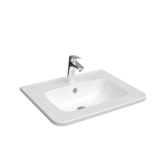 VitrA S20 Round Etajerli Lavabo, 60 cm, 7680B003-0001