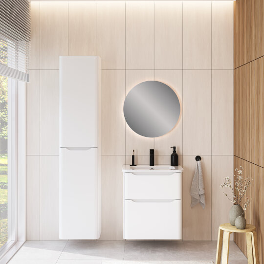 VitrA S20 Round Etajerli Lavabo, 60 cm, 7680B003-0001 - 3