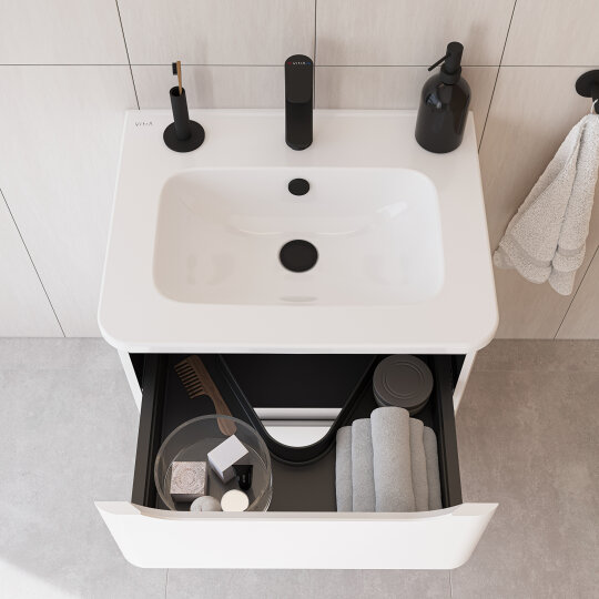 VitrA S20 Round Etajerli Lavabo, 60 cm, 7680B003-0001 - 5