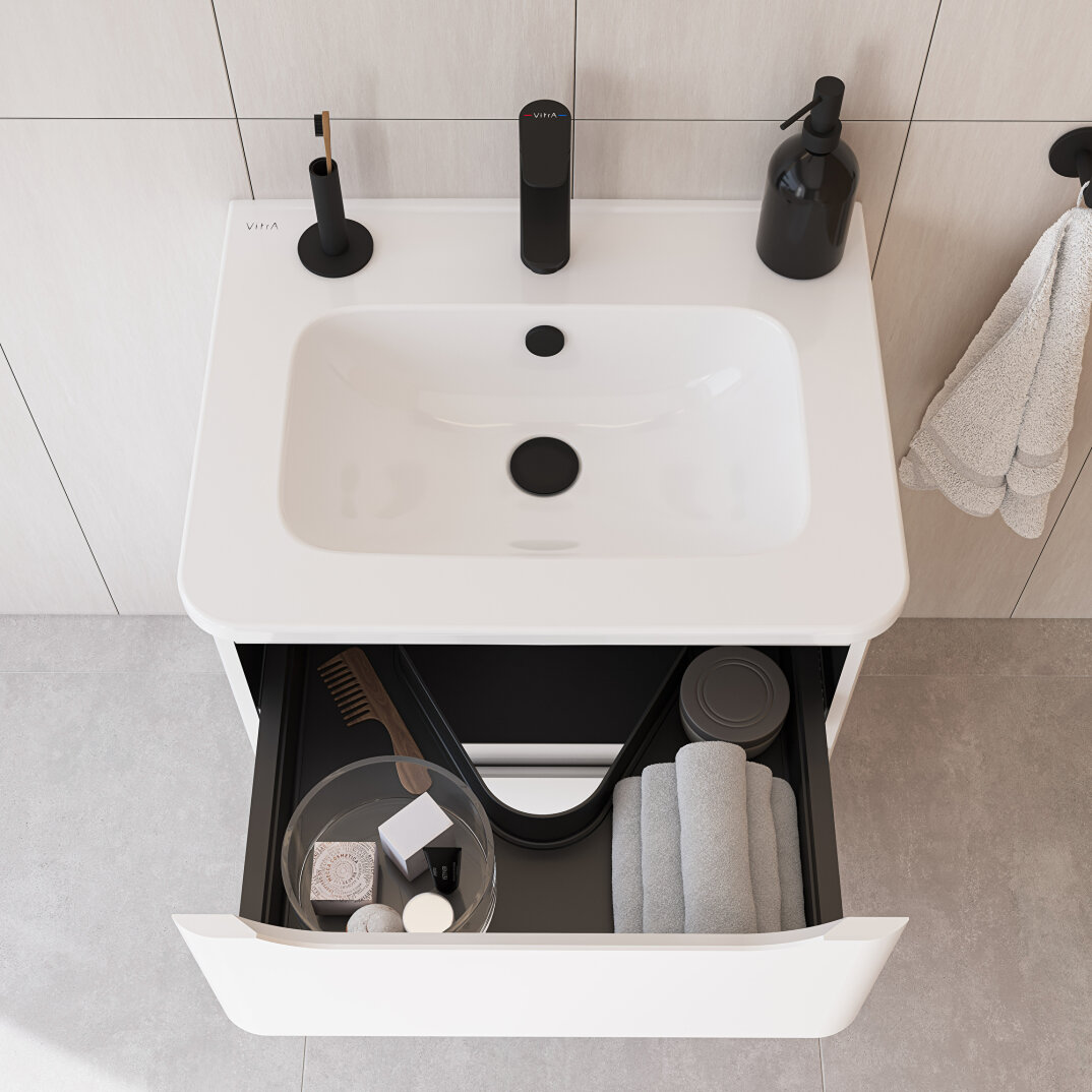 VitrA S20 Round Etajerli Lavabo, 60 cm, 7680B003-0001 - 5