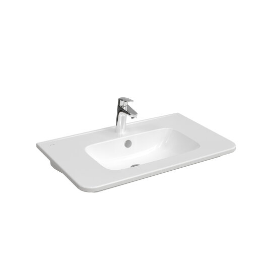 VitrA S20 Round Etajerli Lavabo, 80 cm, 7681B003-0001
