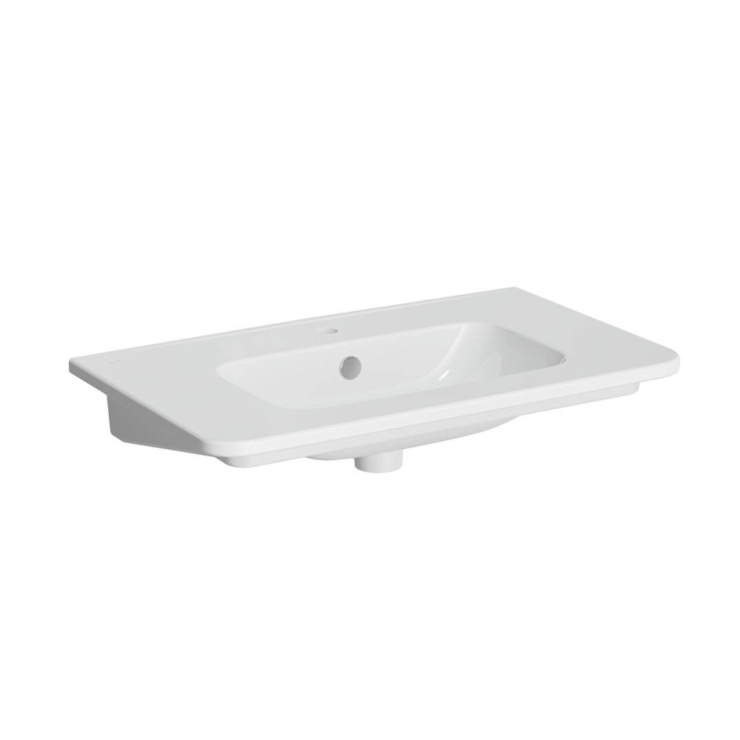 VitrA S20 Round Etajerli Lavabo, 80 cm, 7681B003-0001 - 2