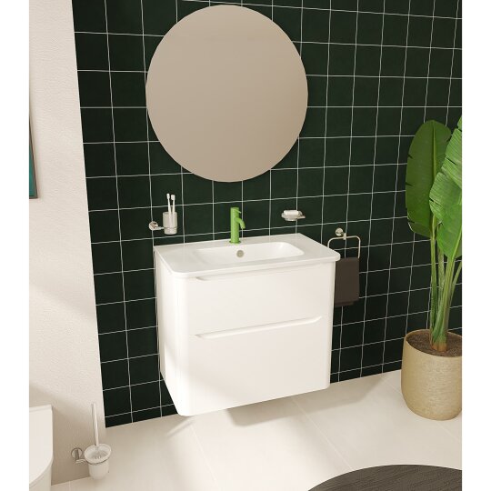 VitrA S20 Round Etajerli Lavabo, 80 cm, 7681B003-0001 - 4
