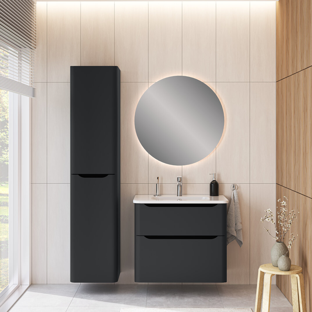 VitrA S20 Round Etajerli Lavabo, 80 cm, 7681B003-0001 - 7