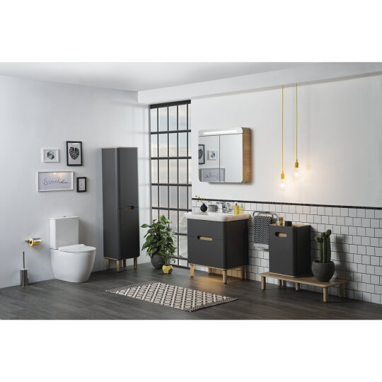 VitrA S20 Square SmoothFlush Duvara Tam Dayalı Takım Klozet, 7693L003-0092 - 7