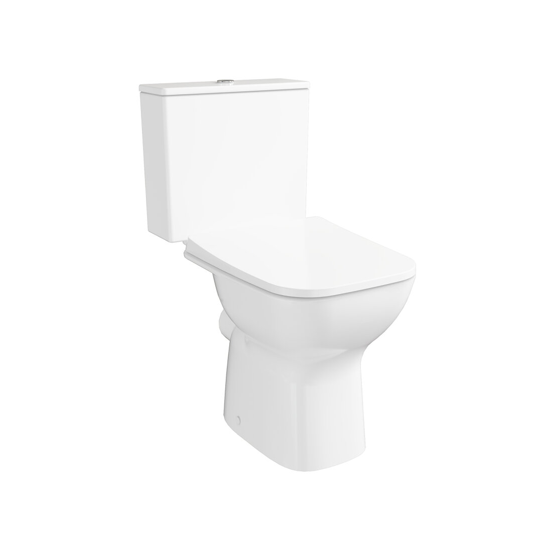 VitrA S20 Square SmoothFlush Kanalsız Arkası Açık Takım Klozet, 63 cm, 7694L003-0088 - 3