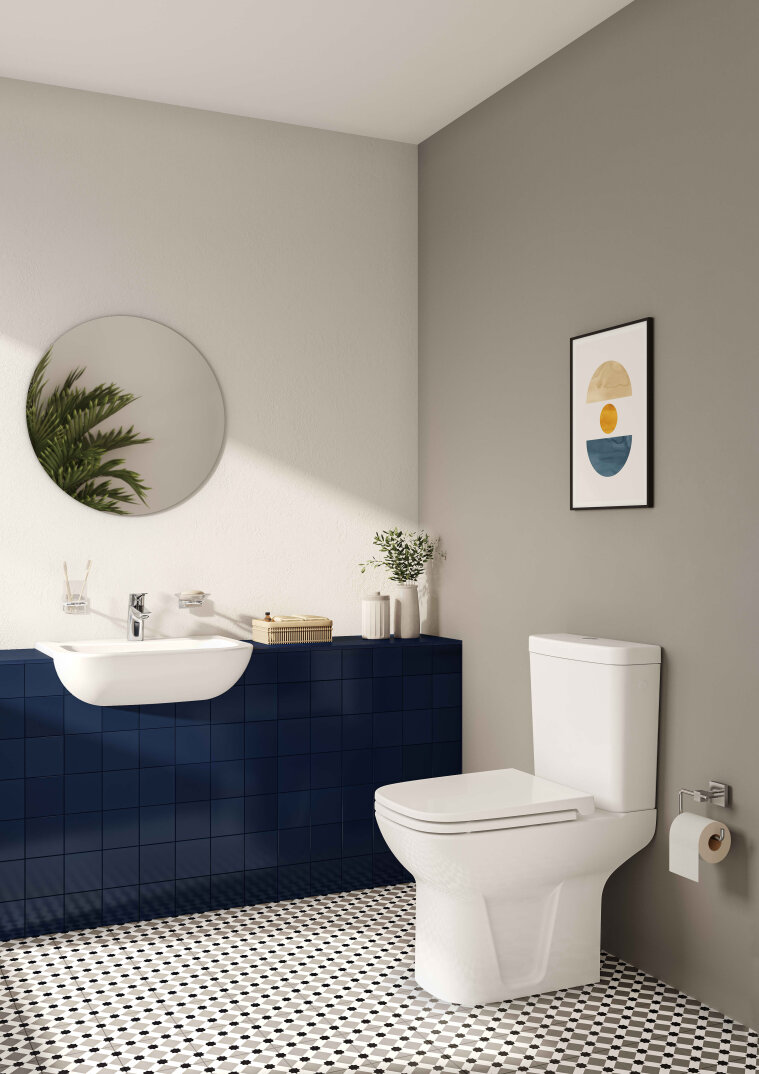 VitrA S20 Yarım Tezgah Lavabo, 55 cm,5524B003-0001 - 3