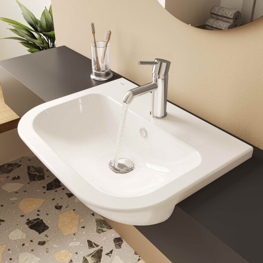 VitrA S20 Yarım Tezgah Lavabo, 55 cm,5524B003-0001 - 4