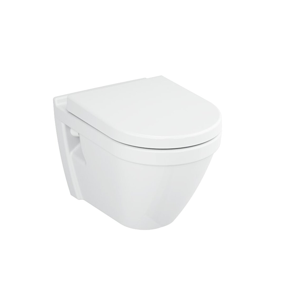 VitrA S50 Asma Klozet (Yavaş Kapanır Klozet Kapağı Dahil), 5618L003-0850 - 1