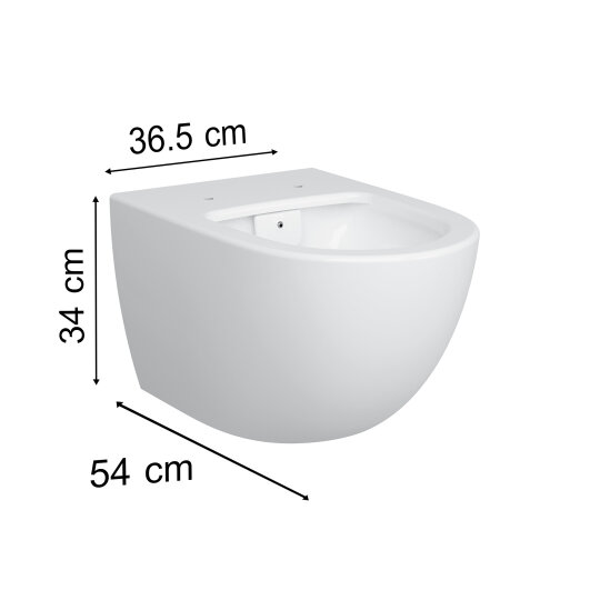 VitrA Sento Asma Klozet, 54 cm, 4448B003-0559 - 6
