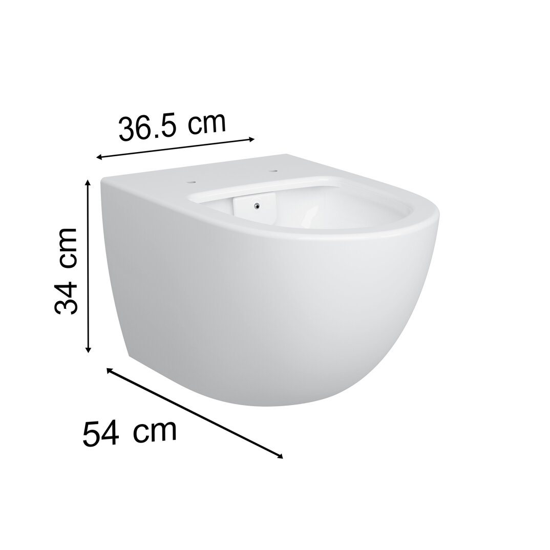VitrA Sento Asma Klozet, 54 cm, 4448B003-0559 - 6