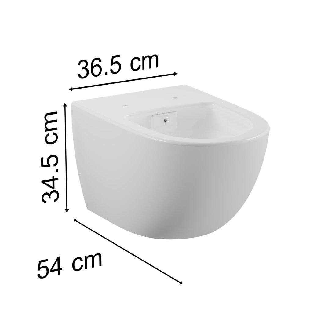 VitrA Sento Asma Klozet, 54 cm, 4448B003-0559 - 9