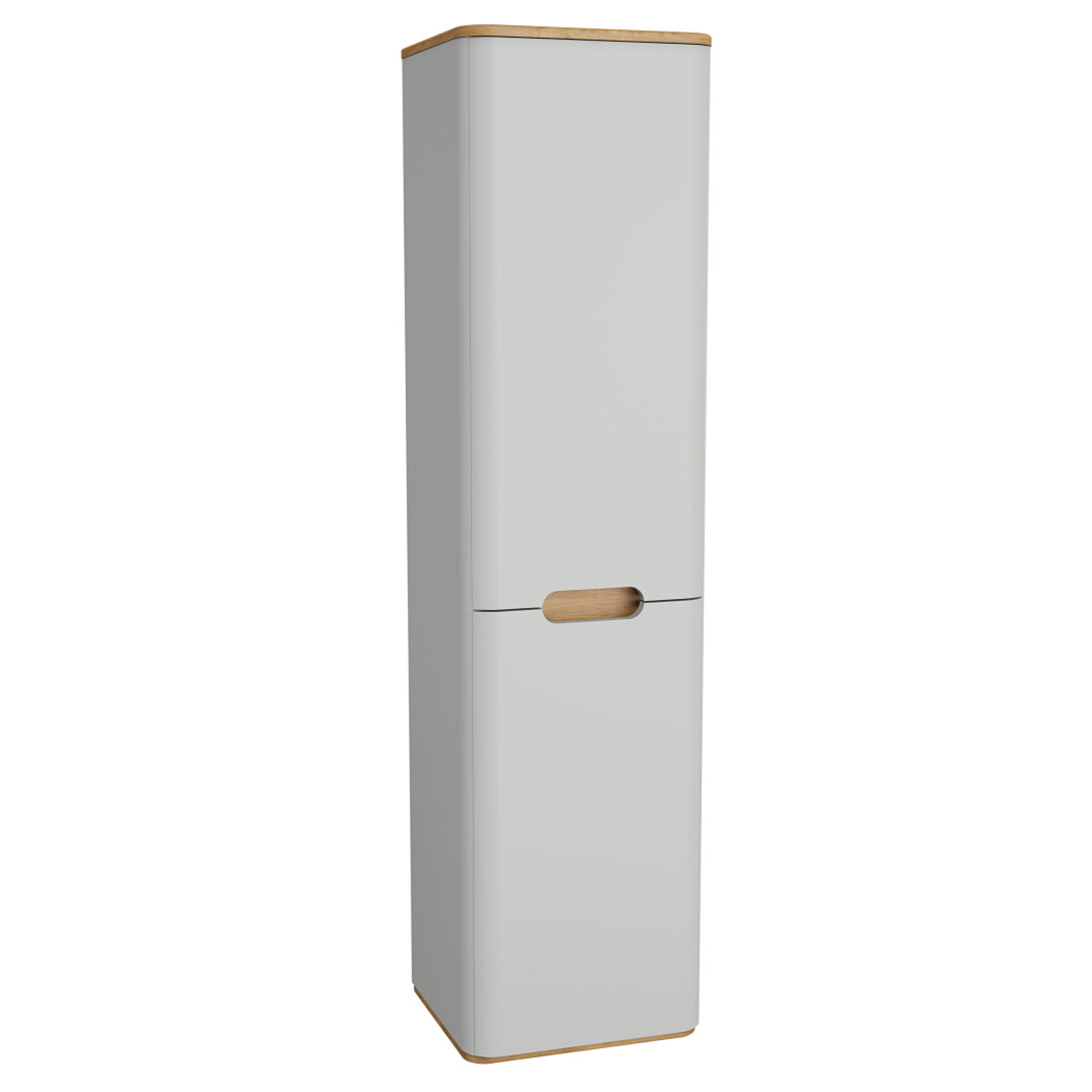 VitrA Sento Ayaksız Boy Dolabı, Sol, Mat Açık Gri,66006 - 2
