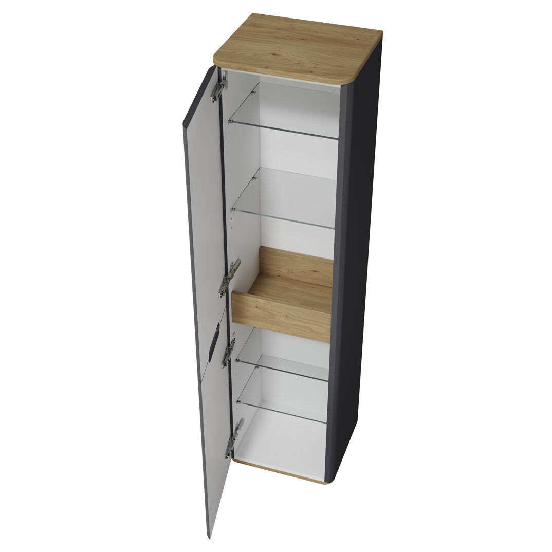 Vitra Sento Ayaksız Boy Dolabı, Sol, Mat Antrasit, 60862 - 10