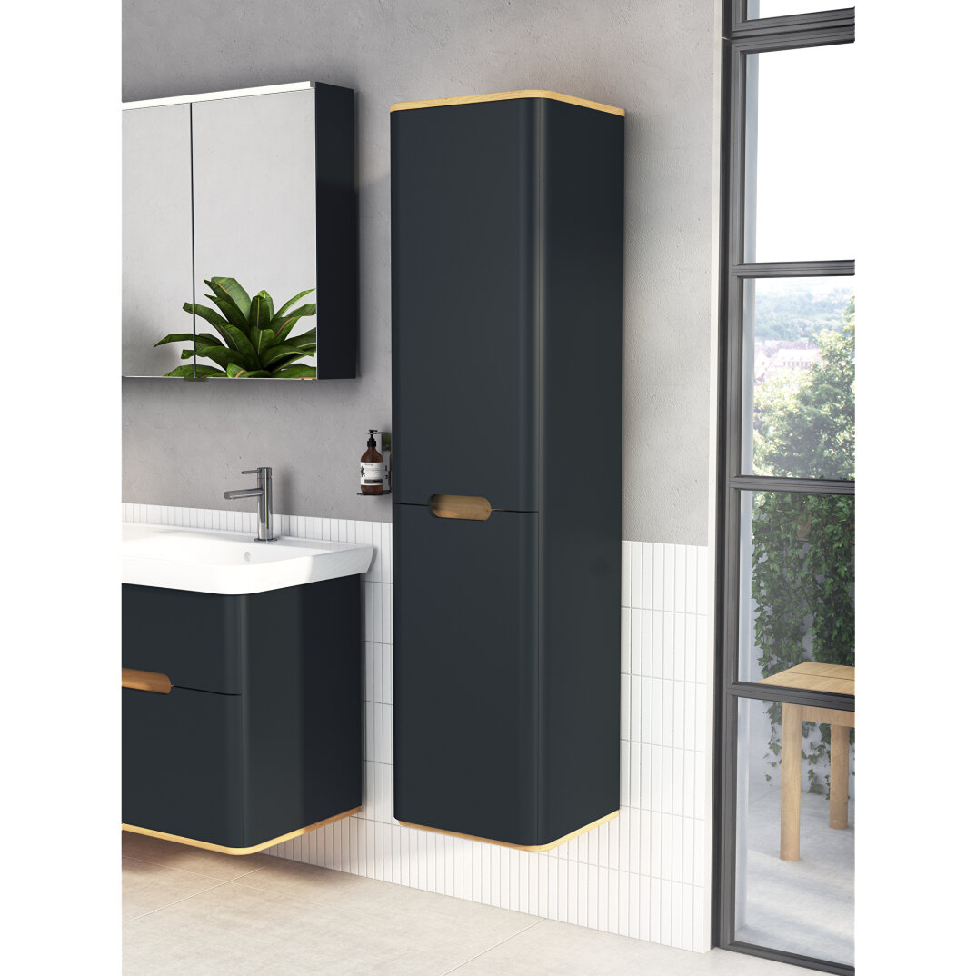 Vitra Sento Ayaksız Boy Dolabı, Sol, Mat Antrasit, 60862 - 11