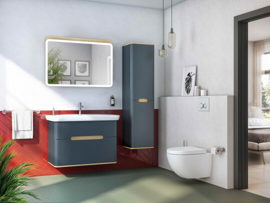 VitrA Sento Aydınlatmalı Ayna, 100 cm, Açık Meşe,60891 - 6