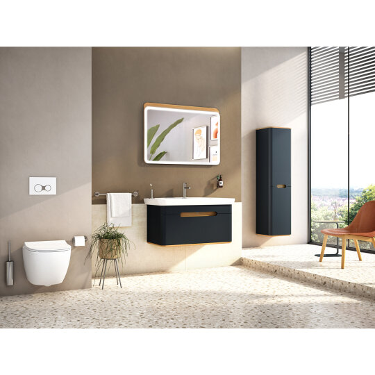 VitrA Sento Aydınlatmalı Ayna, 100 cm, Açık Meşe,60891 - 14