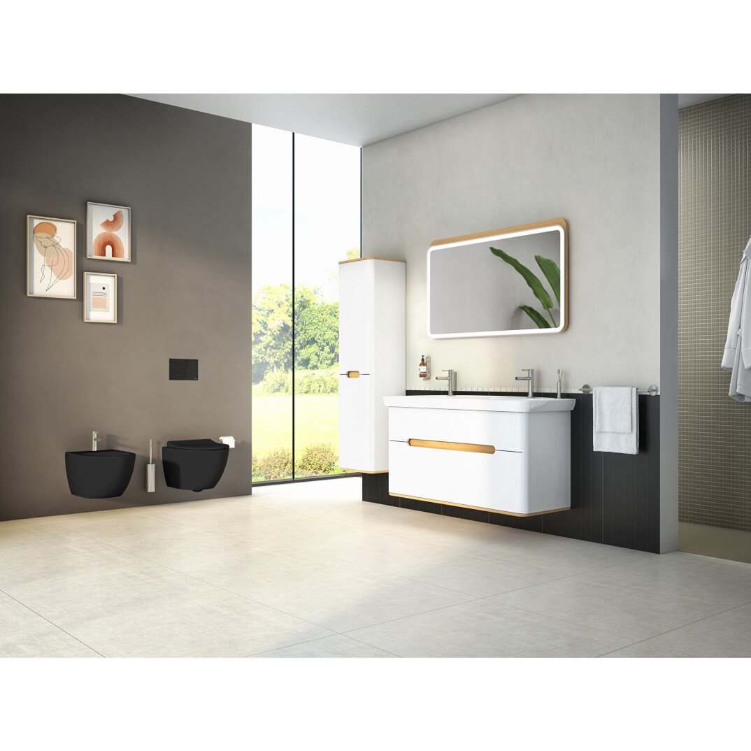 VitrA Sento Aydınlatmalı Ayna, 120 cm, Açık Meşe, 61193 - 3