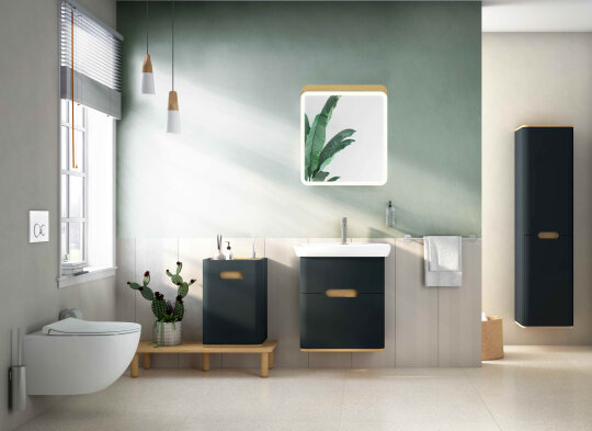 VitrA Sento Aydınlatmalı Ayna, 60 cm, Açık Meşe,60889 - 2