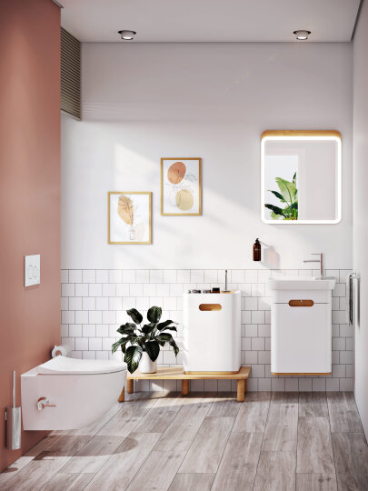 VitrA Sento Aydınlatmalı Ayna, 60 cm, Açık Meşe,60889 - 4