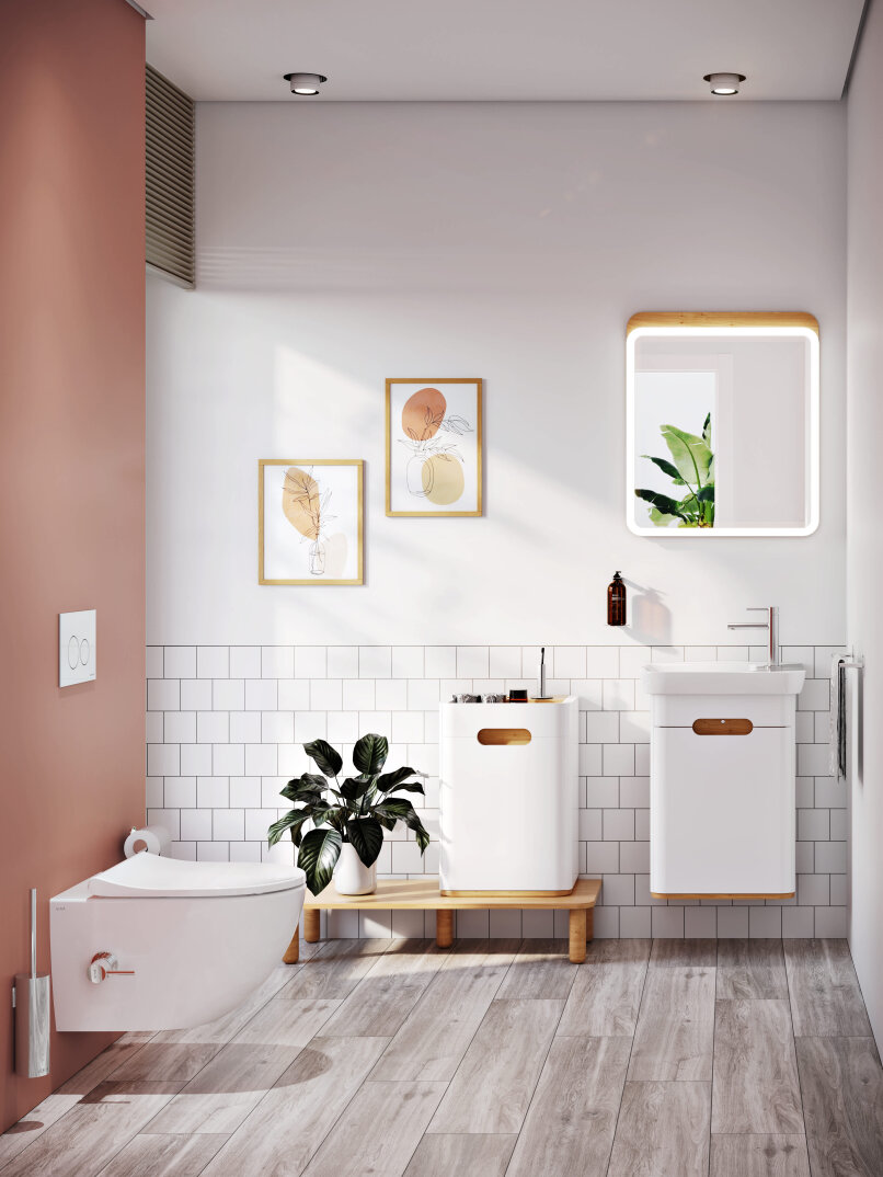 VitrA Sento Aydınlatmalı Ayna, 60 cm, Açık Meşe,60889 - 4