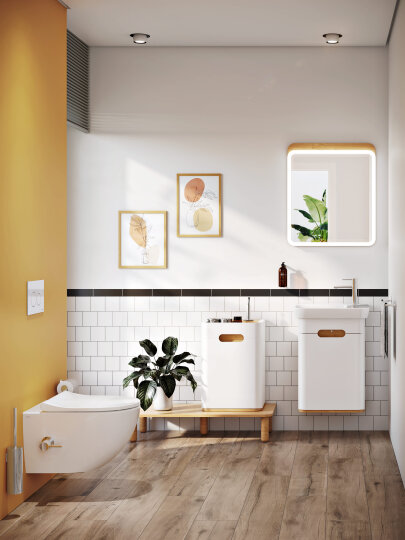 VitrA Sento Aydınlatmalı Ayna, 60 cm, Açık Meşe,60889 - 5