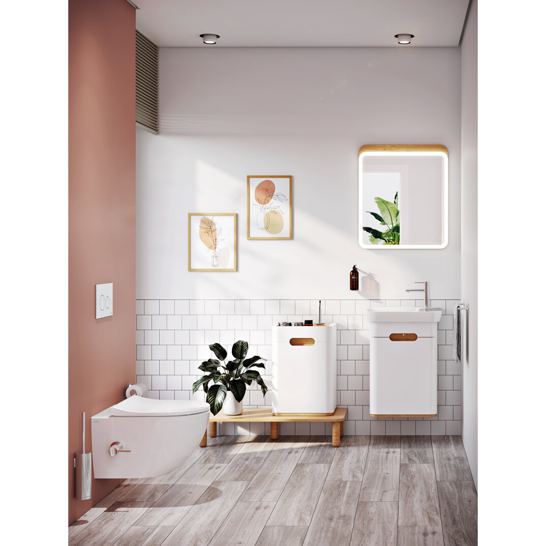 VitrA Sento Aydınlatmalı Ayna, 60 cm, Açık Meşe,60889 - 10