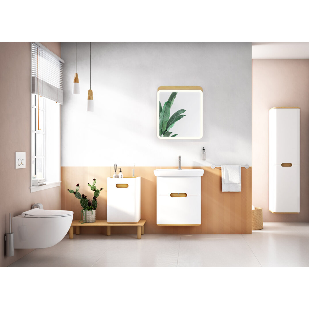 VitrA Sento Aydınlatmalı Ayna, 60 cm, Açık Meşe,60889 - 12
