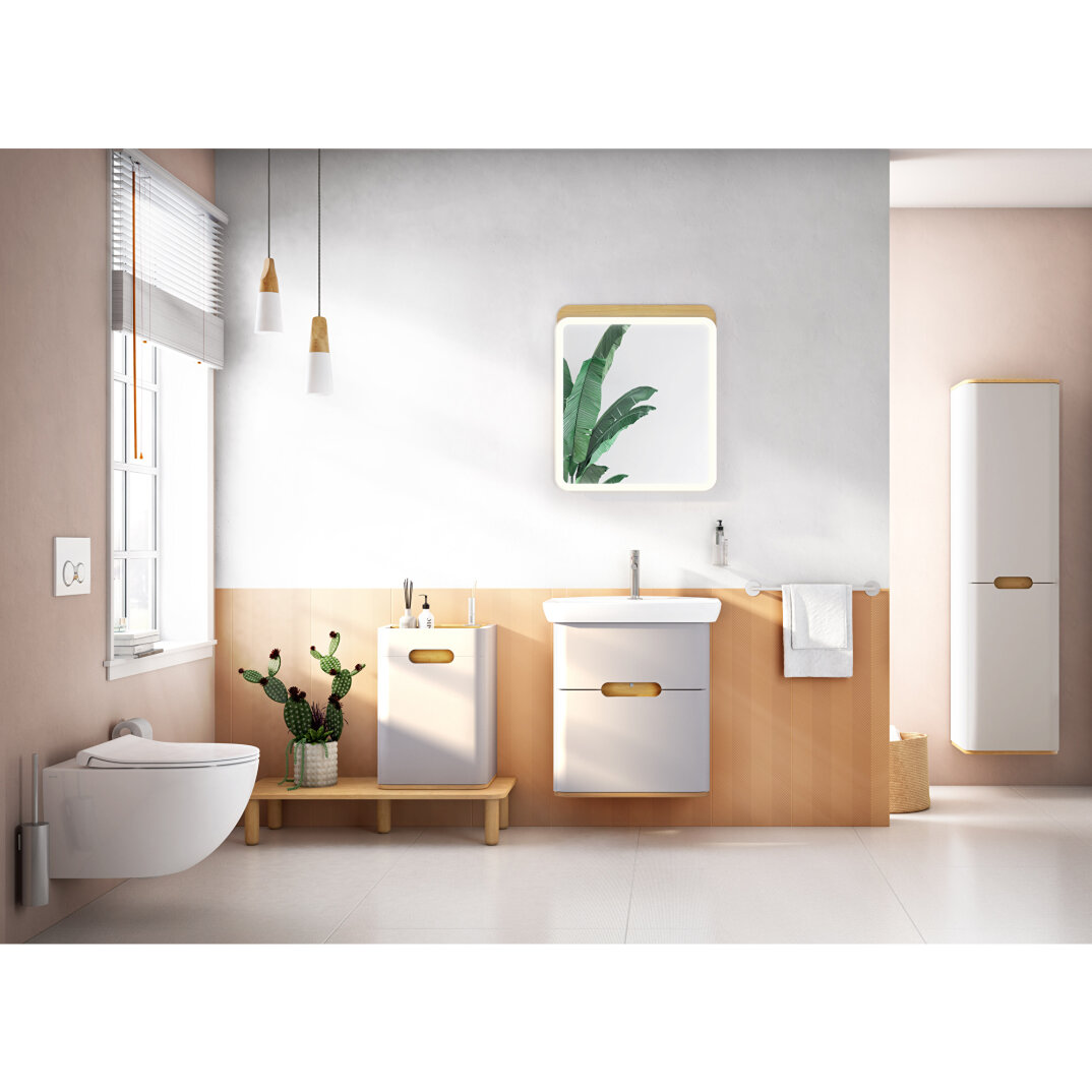 VitrA Sento Aydınlatmalı Ayna, 60 cm, Açık Meşe,60889 - 13