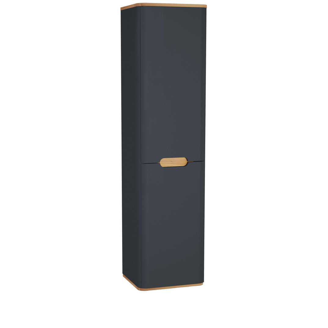 VitrA Sento Çamaşır Sepetli Boy Dolabı, Ayaksız, Sol, Mat Antrasit, 60856 - 1
