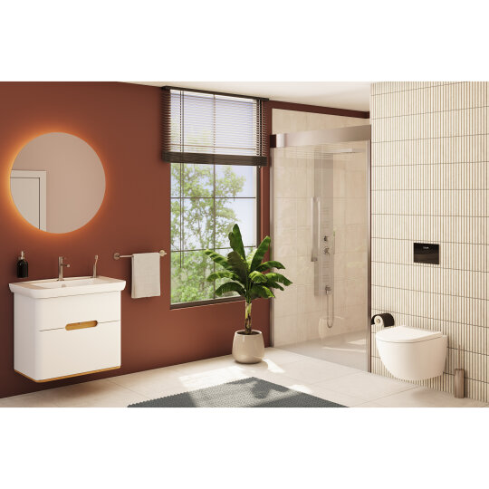 Vitra Sento Çift Çekmeceli Lavabo Dolabı, Ayaksız, 80 Cm, Mat Beyaz 60824 - 4