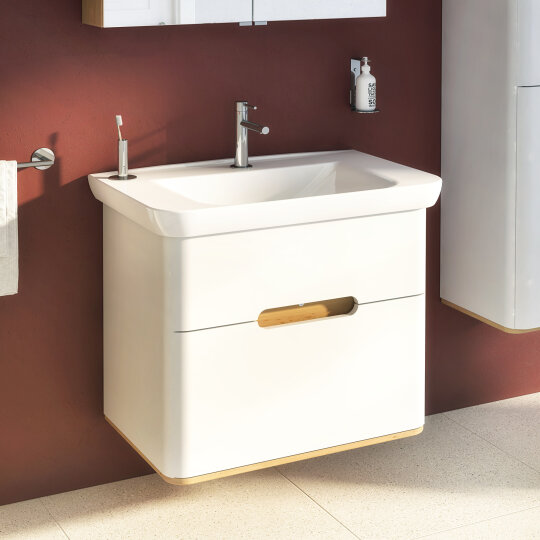 Vitra Sento Çift Çekmeceli Lavabo Dolabı, Ayaksız, 80 Cm, Mat Beyaz 60824 - 11