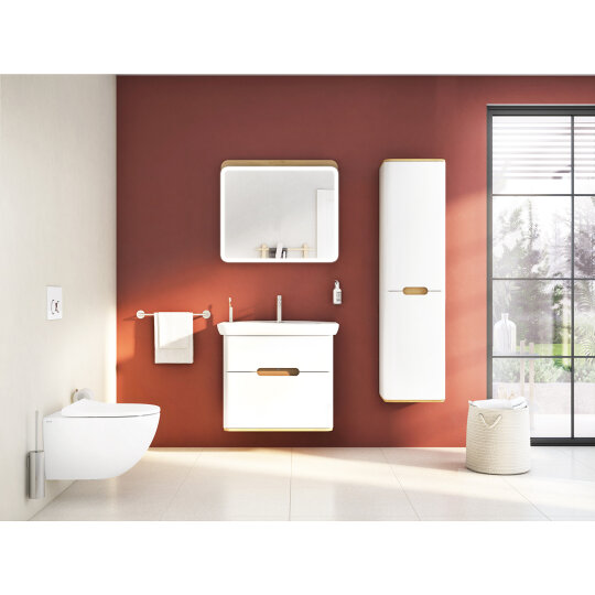Vitra Sento Çift Çekmeceli Lavabo Dolabı, Ayaksız, 80 Cm, Mat Beyaz 60824 - 12