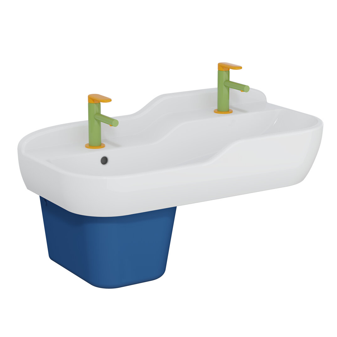 VitrA Sento İkili (Çift Kademeli) Çocuk Lavabosu, 85 cm, 7351B003-1740 - 1