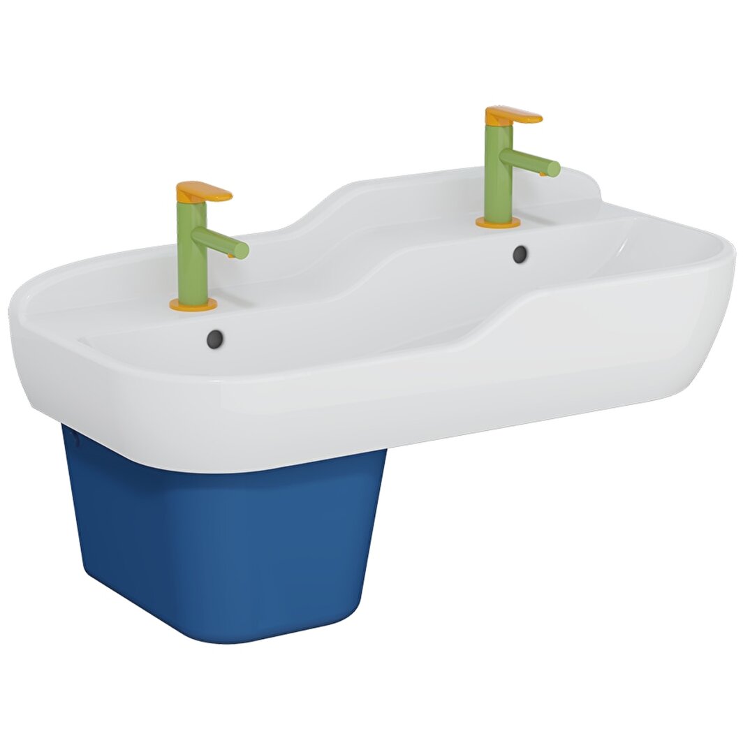 VitrA Sento İkili (Çift Kademeli) Çocuk Lavabosu, 85 cm, 7351B003-1740 - 2