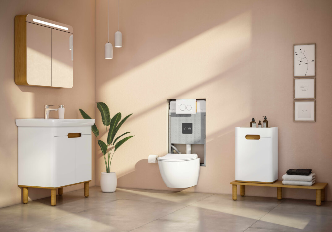 VitrA Sento Kapaklı Lavabo Dolabı, Ayaksız, 65 Cm, Mat Beyaz,60781 - 3