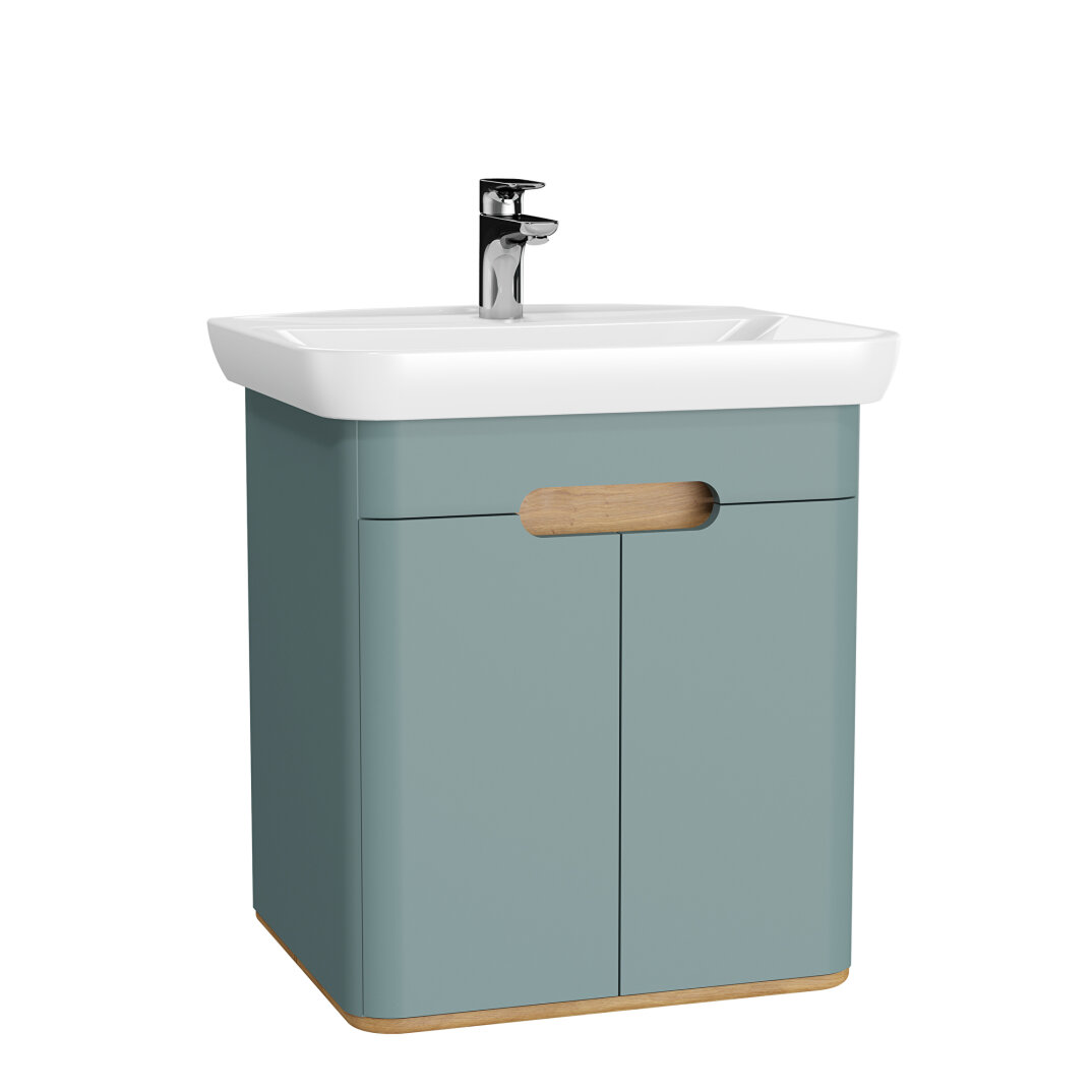 VitrA Sento Kapaklı Lavabo Dolabı, Ayaksız, 65 Cm, Mat Fiyord Yeşili,65870 - 2