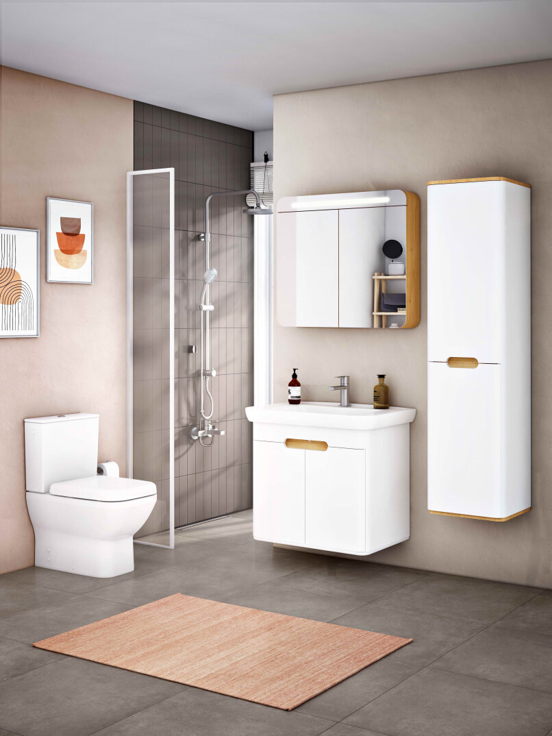Vitra Sento Kapaklı Lavabo Dolabı, Ayaksız, 80 Cm, Mat Beyaz 60785 - 5