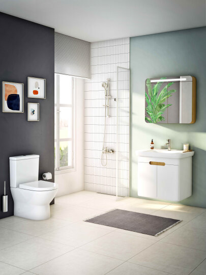 Vitra Sento Kapaklı Lavabo Dolabı, Ayaksız, 80 Cm, Mat Beyaz 60785 - 6