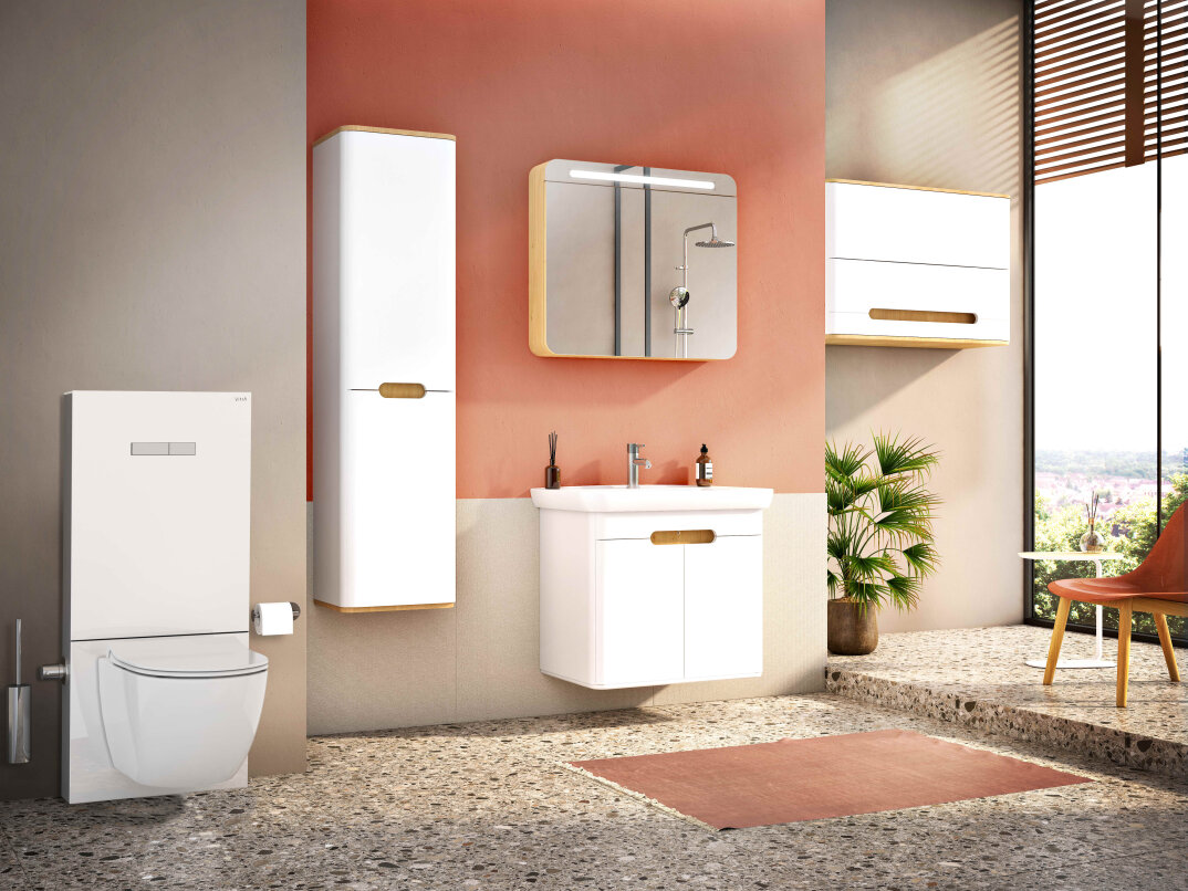 Vitra Sento Kapaklı Lavabo Dolabı, Ayaksız, 80 Cm, Mat Beyaz 60785 - 7