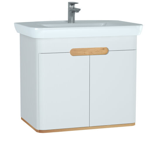 Vitra Sento Kapaklı Lavabo Dolabı, Ayaksız, 80 Cm, Mat Beyaz 60785 - 8