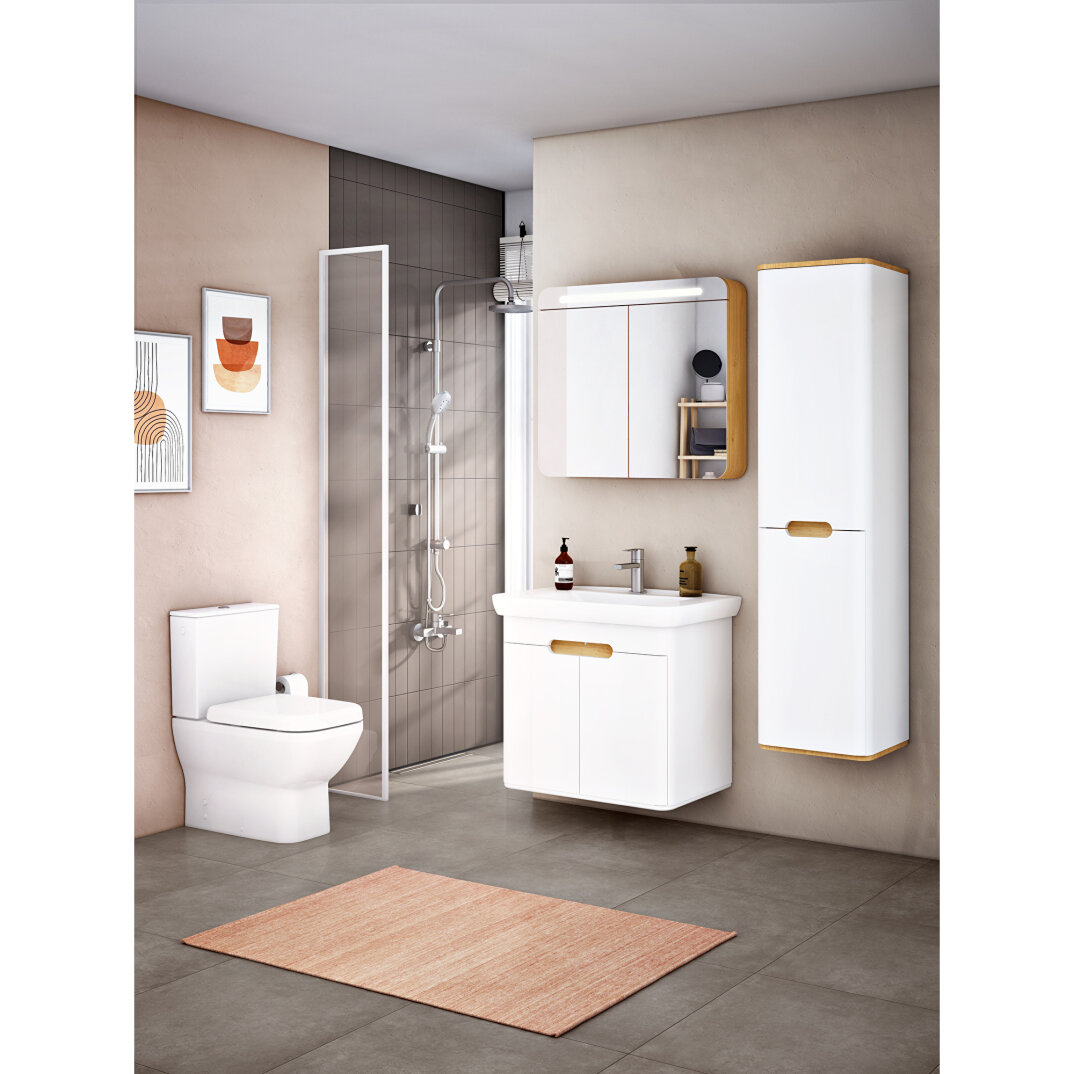 Vitra Sento Kapaklı Lavabo Dolabı, Ayaksız, 80 Cm, Mat Beyaz 60785 - 11