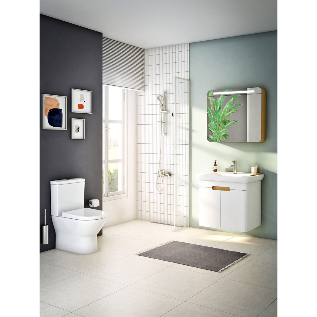 Vitra Sento Kapaklı Lavabo Dolabı, Ayaksız, 80 Cm, Mat Beyaz 60785 - 12